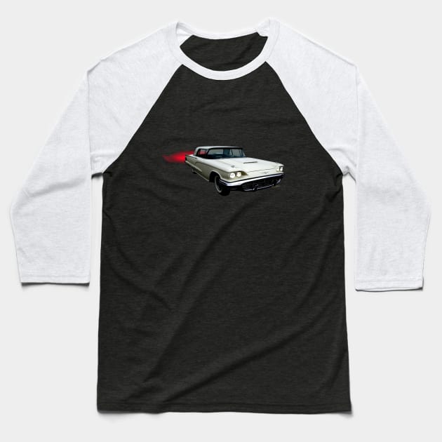 60 Ford Thunderbird Baseball T-Shirt by vivachas